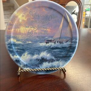 Thomas Kinkade”Perserverance” Plate eight issue Have Faith plate